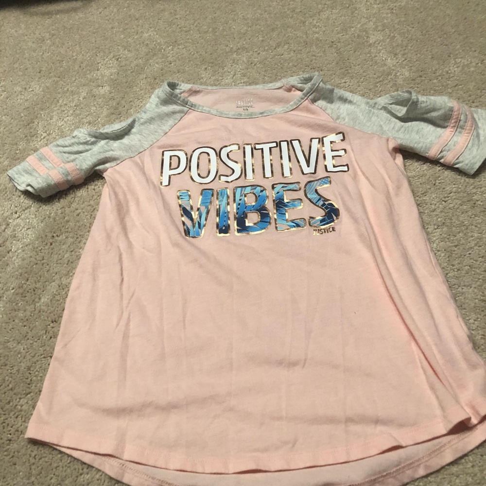 Justice cold shoulder top